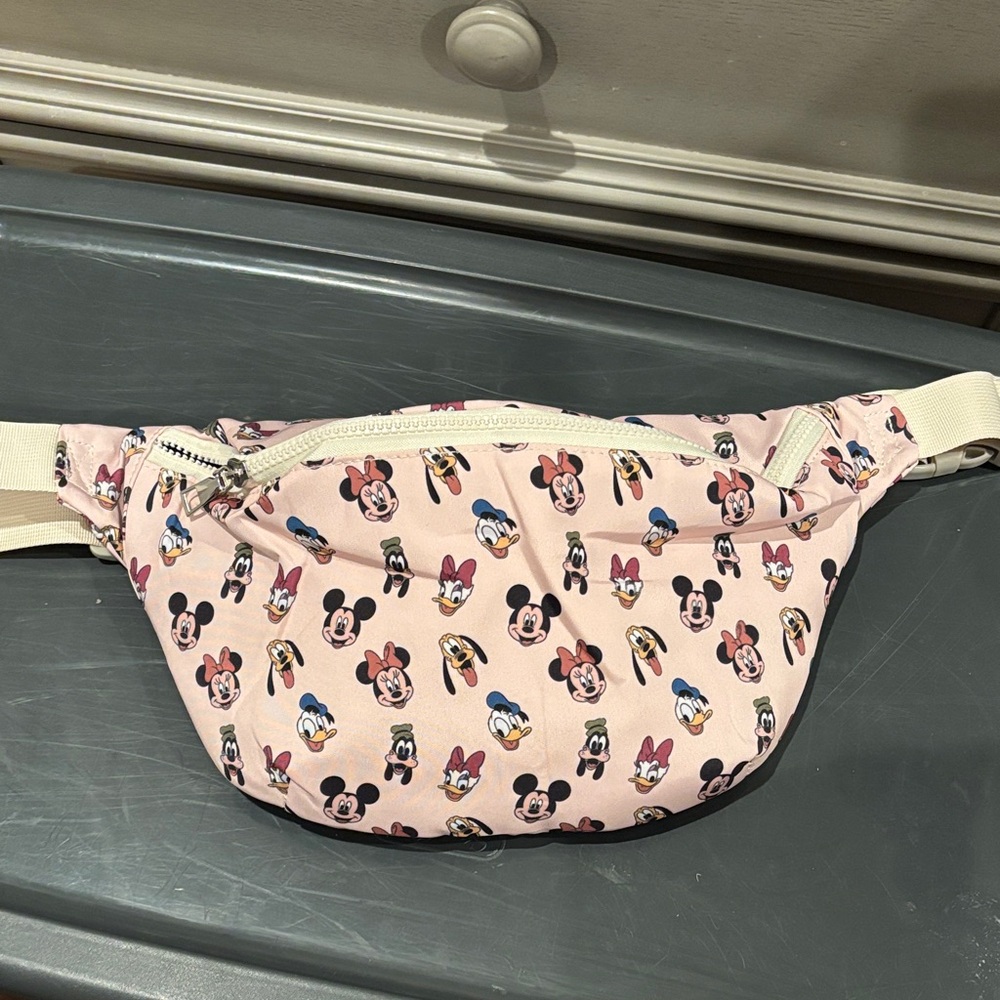 Disney Character Print Pink Fanny Pack by Made with Magic New